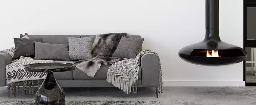 Circular Hanging Fireplace Installation Services in Hopkins, MN